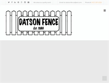 Tablet Screenshot of datsonfence.com